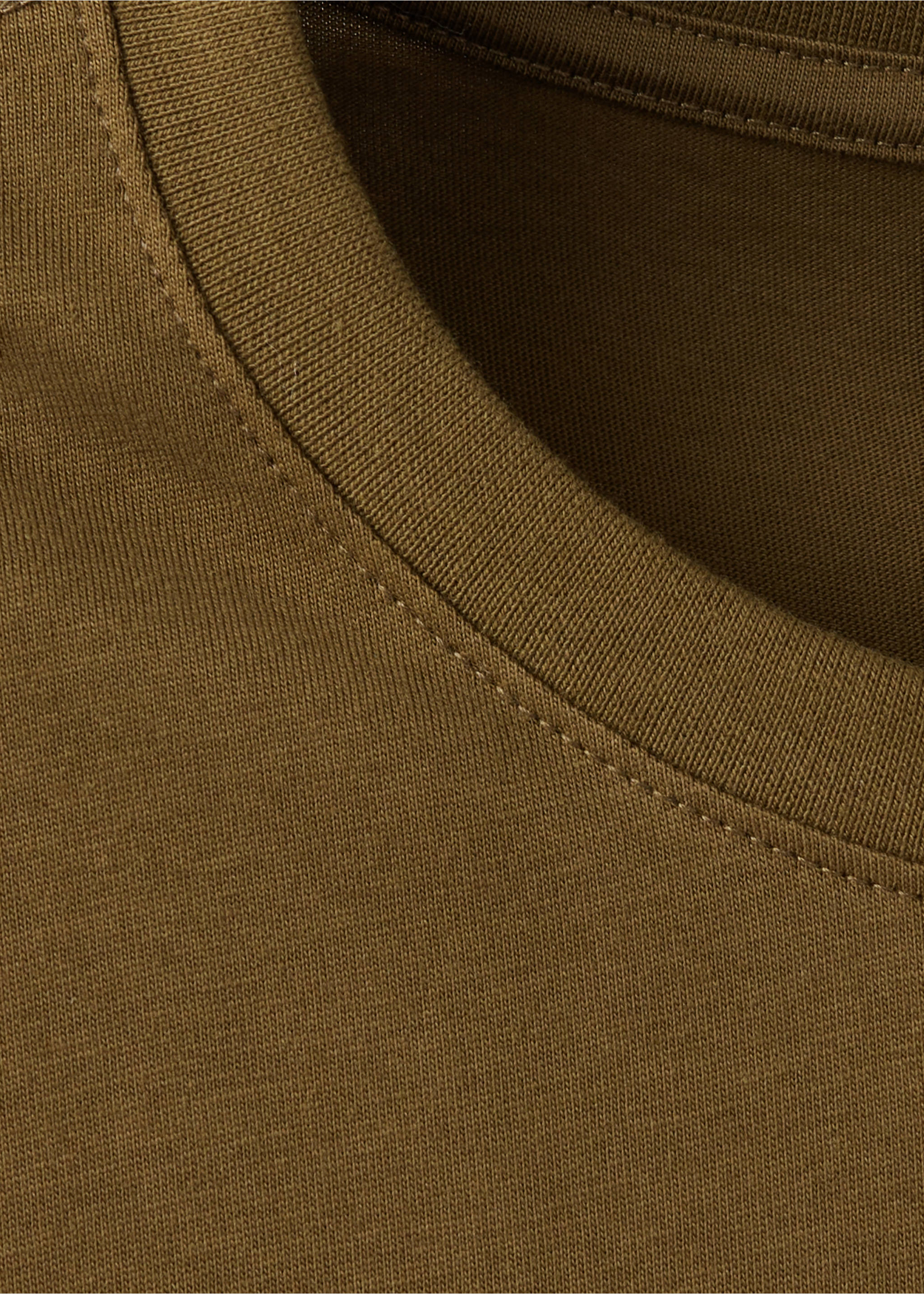 Slim fit T-shirt 180gsm - Details of the article 8, Tobacco Brown. Ref: 37011432-00.