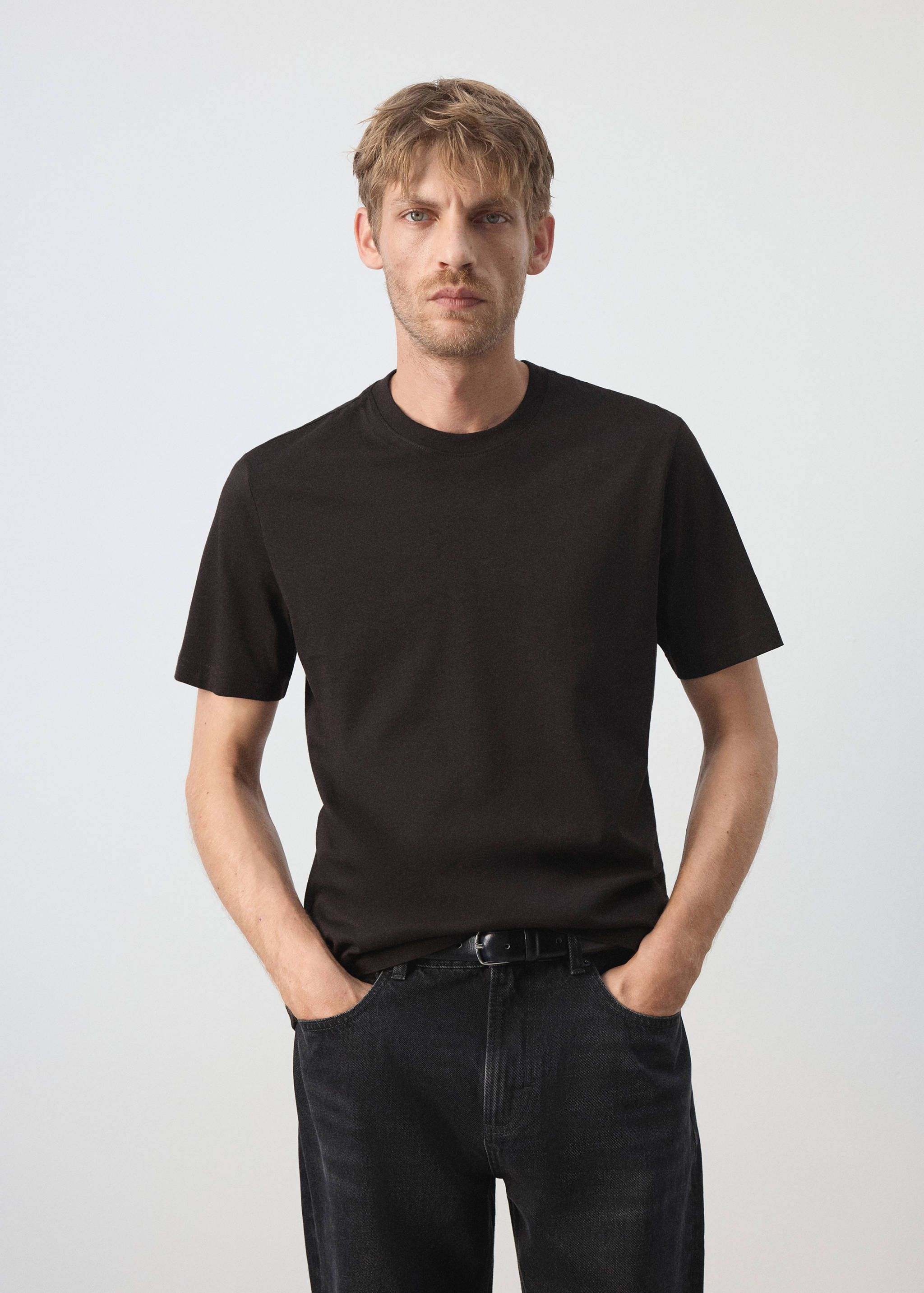 T-shirt slim fit 180 g/m² - Plan moyen