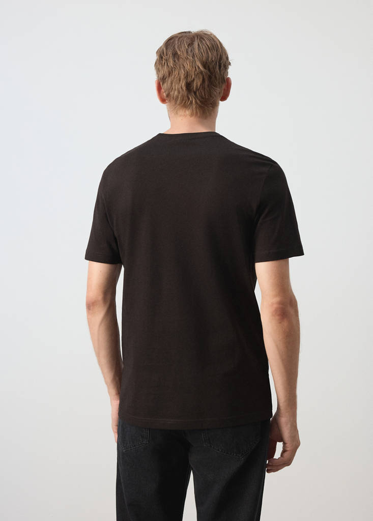 Slim fit T-shirt 180gsm — Coffee
