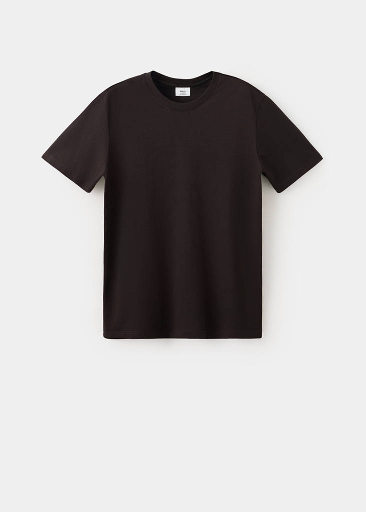 Slim fit T-shirt 180gsm — Coffee