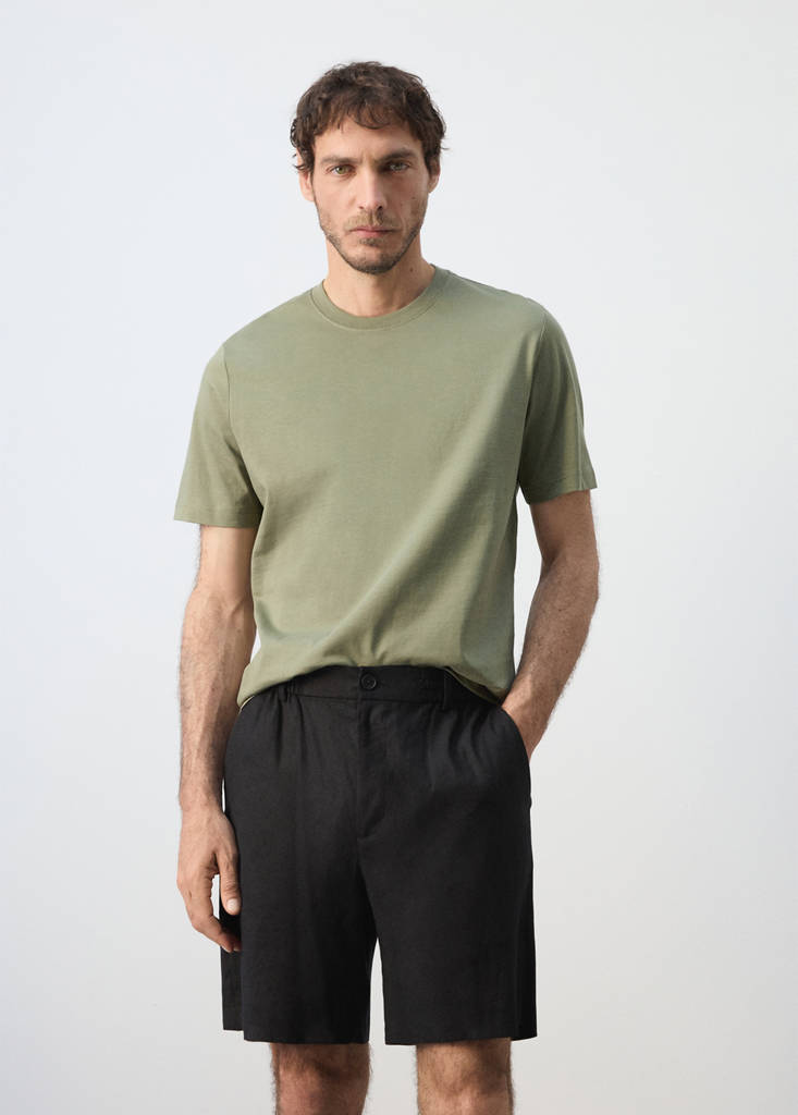 Slim fit T-shirt 180gsm — Khaki
