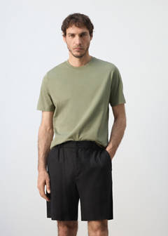 Slim fit T-shirt 180gsm — Khaki 1