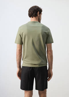 Slim fit T-shirt 180gsm — Khaki 3