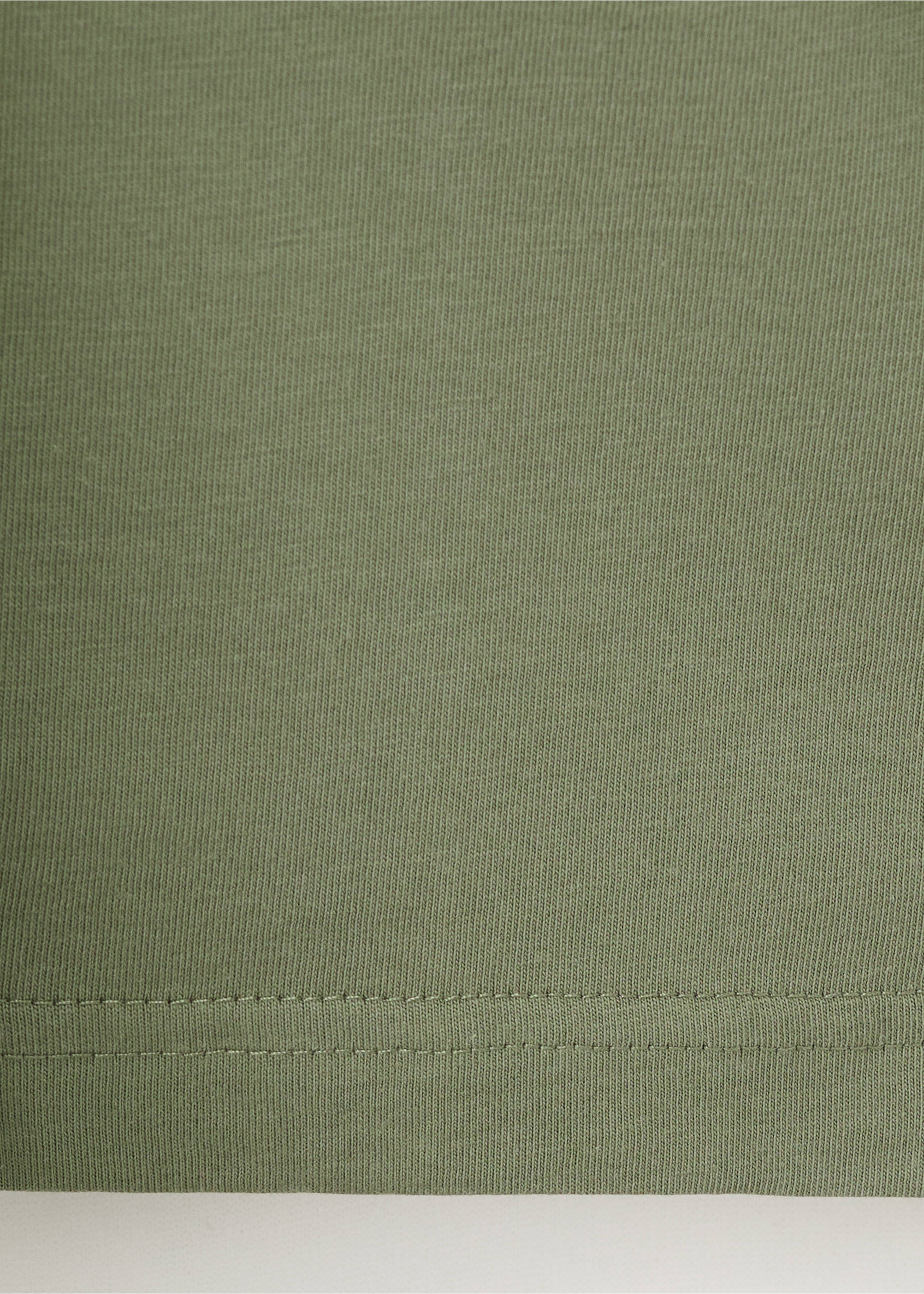 Camiseta slim fit 100% algodón - Detalle del artículo 0, Khaki. Ref: 37011432-00.