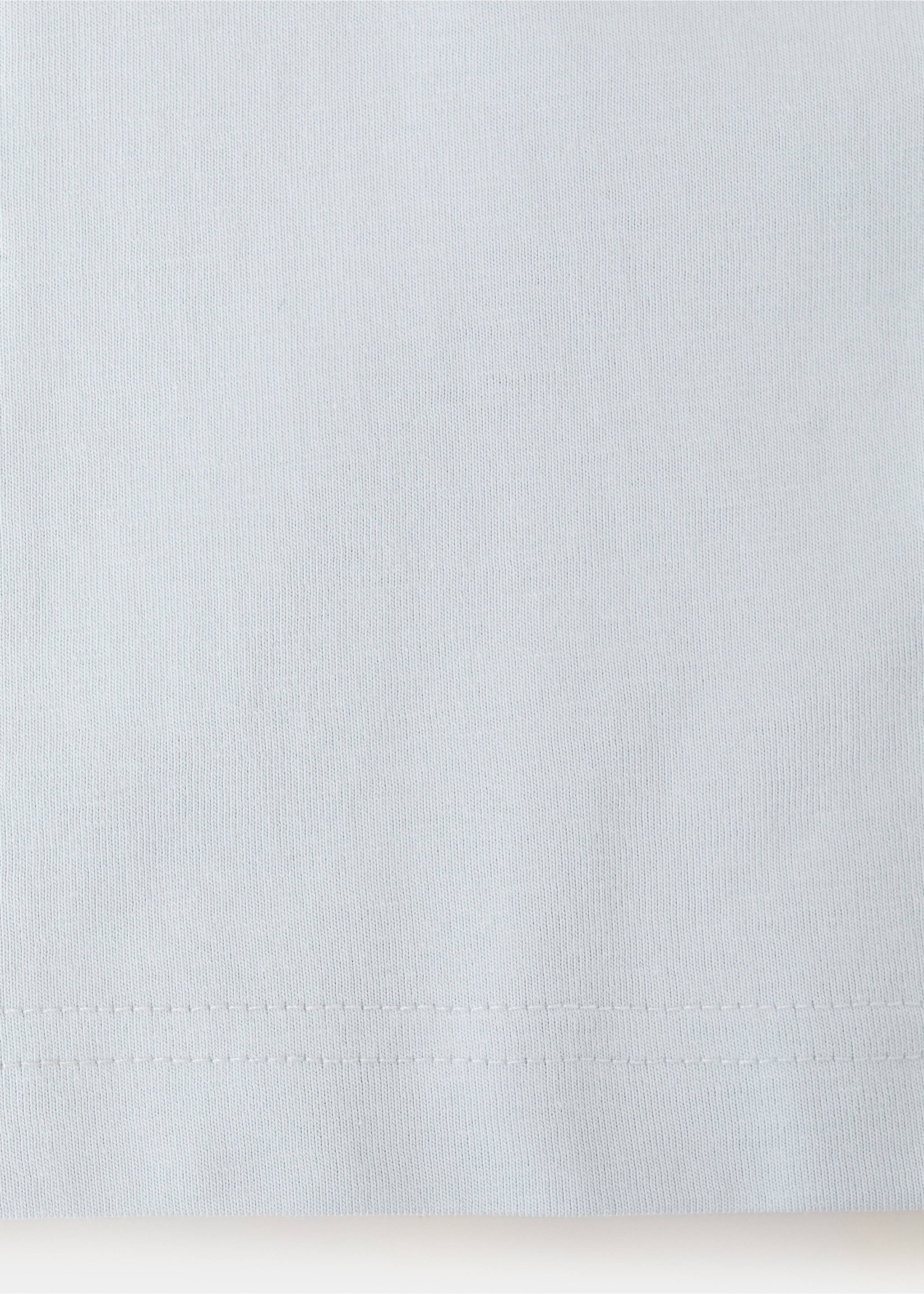 100% cotton slim-fit t-shirt - Details of the article 0, Aqua Green. Ref: 37011432-00.