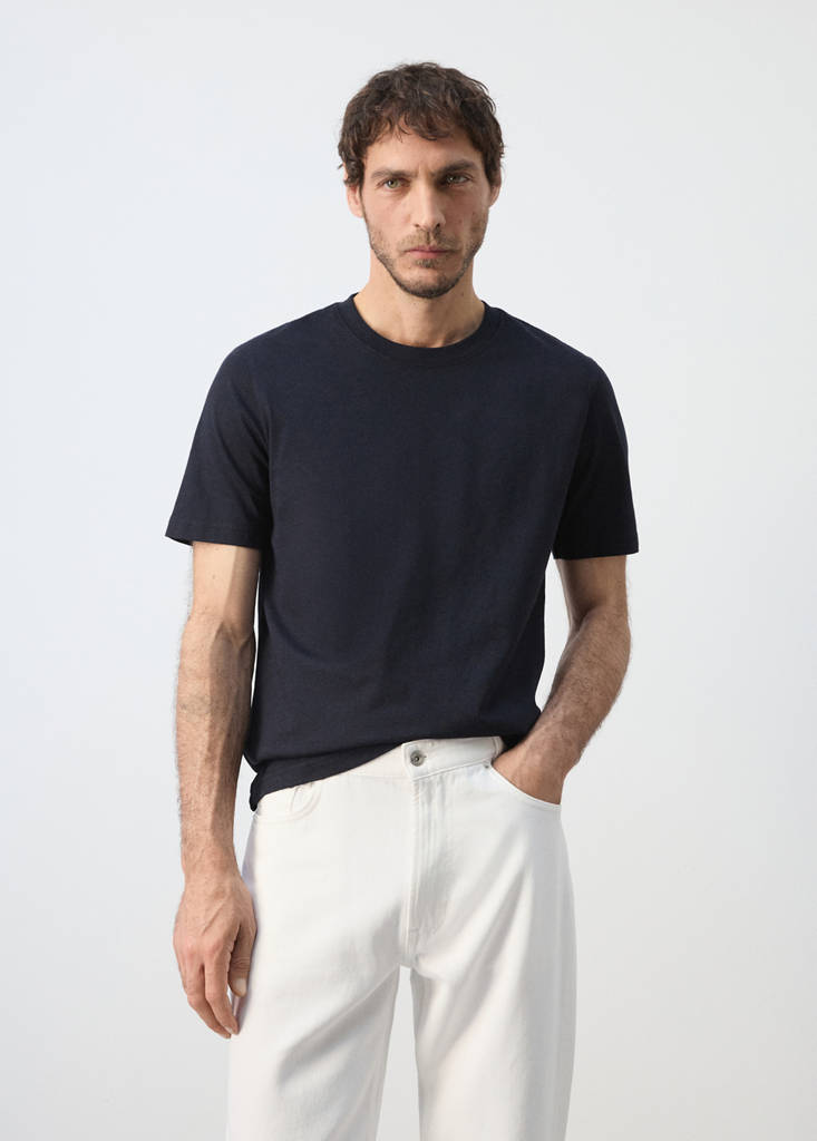 Slim fit T-shirt 180gsm — Navy