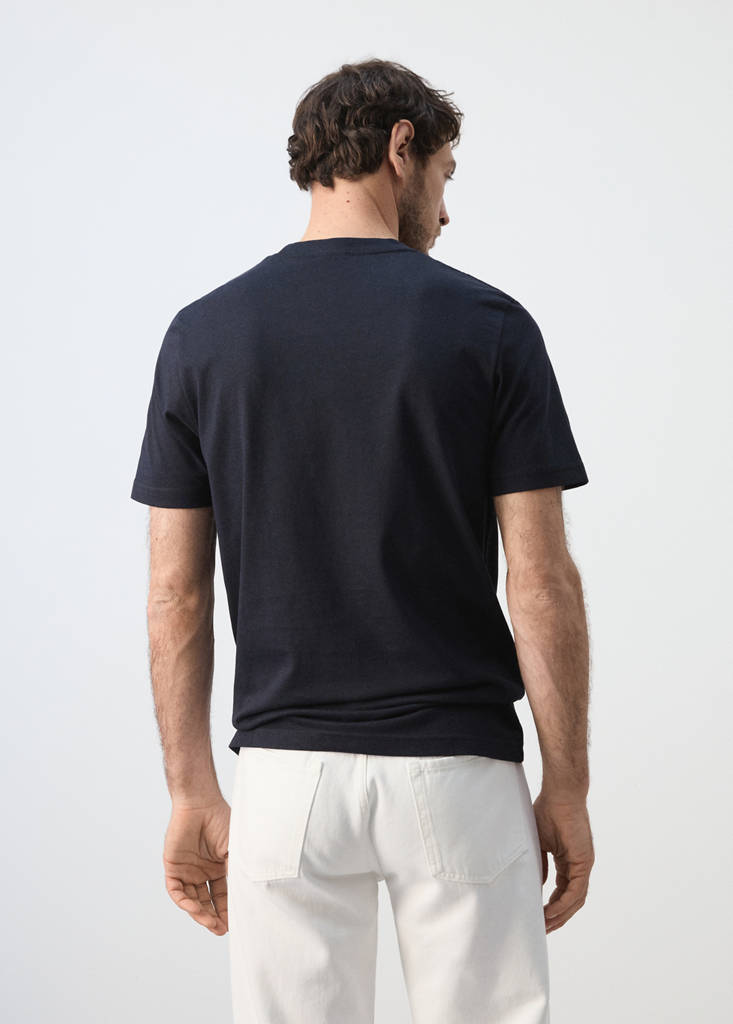 Slim fit T-shirt 180gsm — Navy