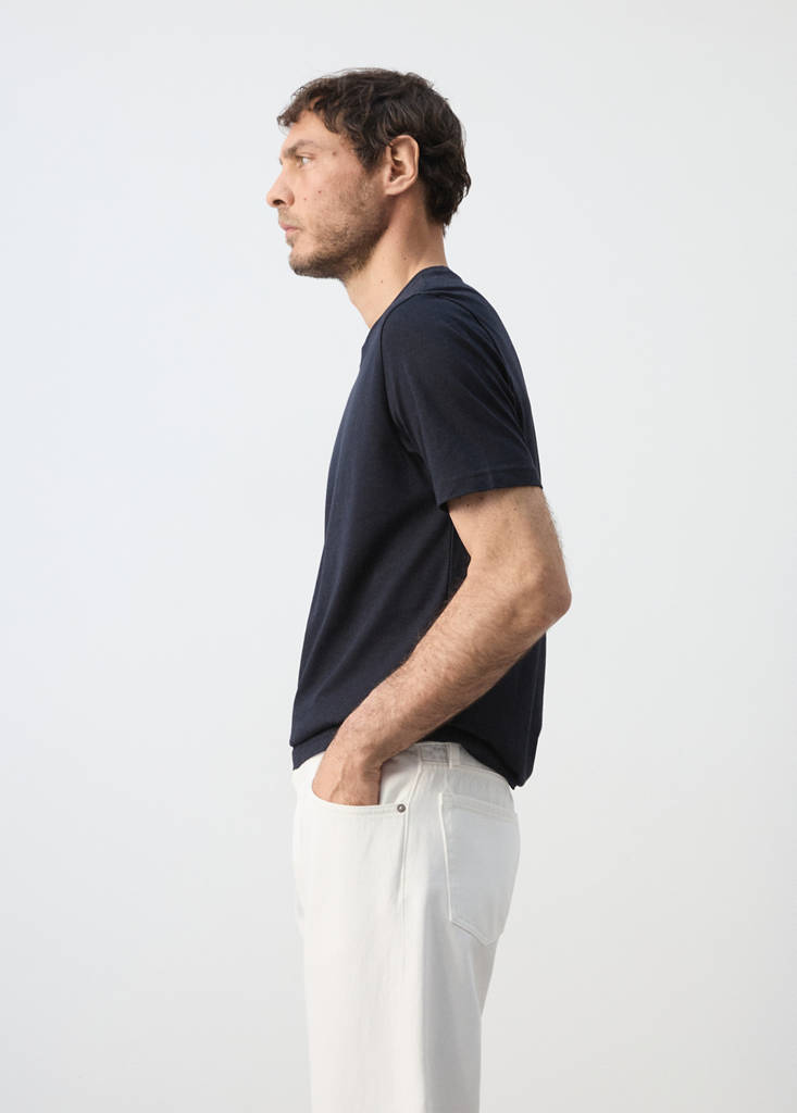 Slim fit T-shirt 180gsm — Navy