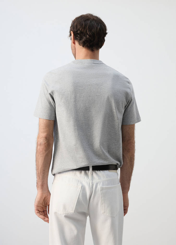 Slim fit T-shirt 180gsm — Dark Heather Grey