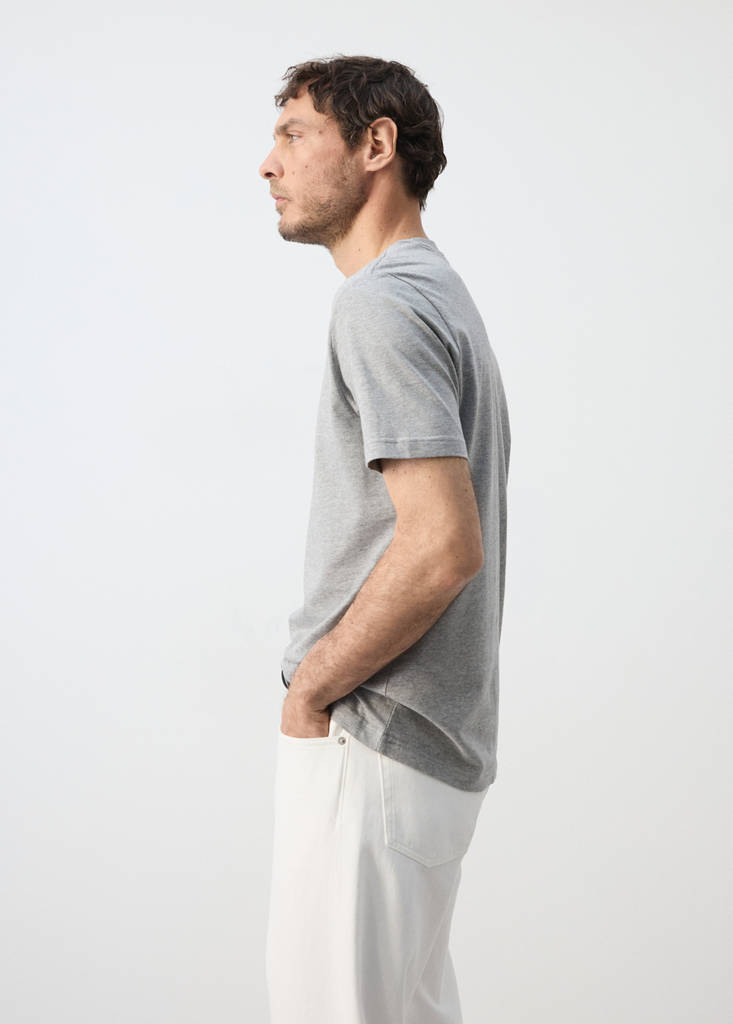 Slim fit T-shirt 180gsm — Dark Heather Grey