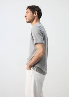 Slim fit T-shirt 180gsm — Dark Heather Grey 5