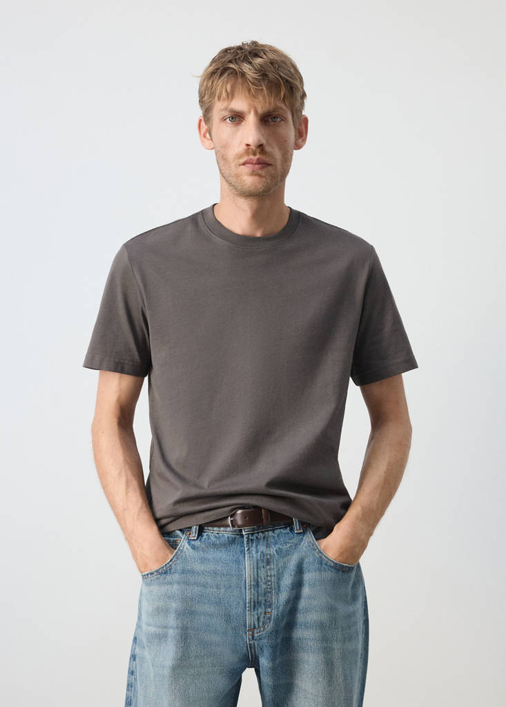 Slim fit T-shirt 180gsm — Dark Grey
