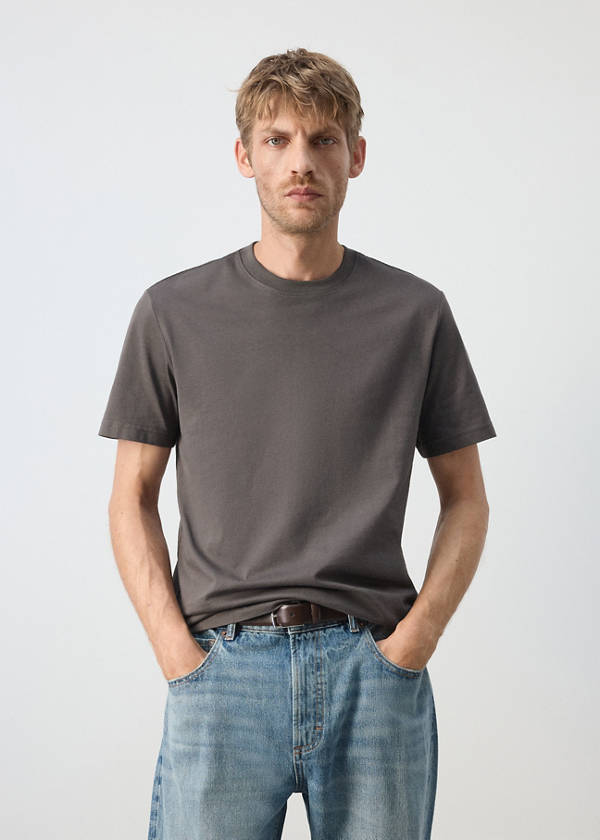 Slim fit T-shirt 180gsm — Dark Grey