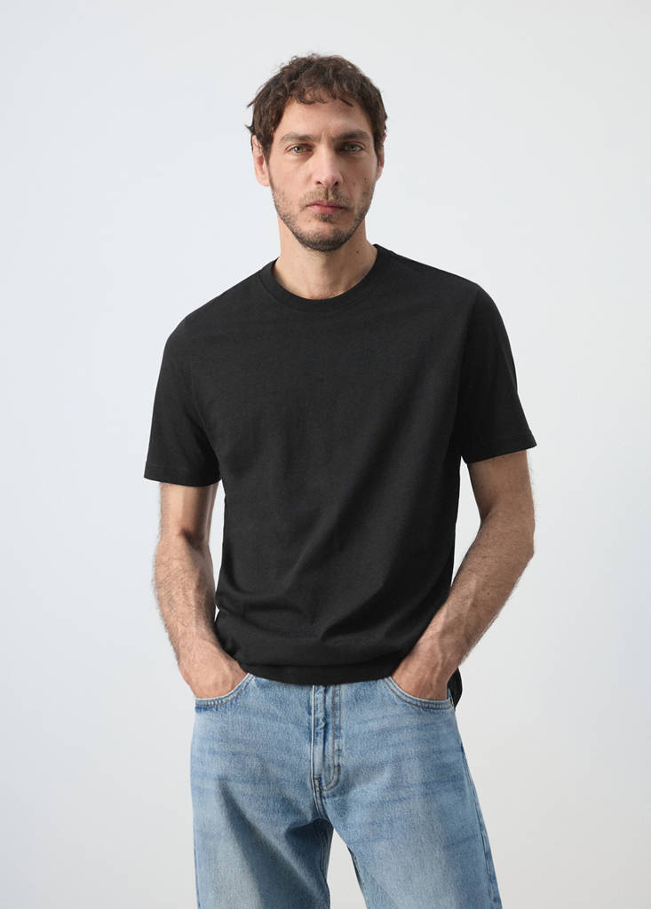 Slim fit T-shirt 180gsm — Black