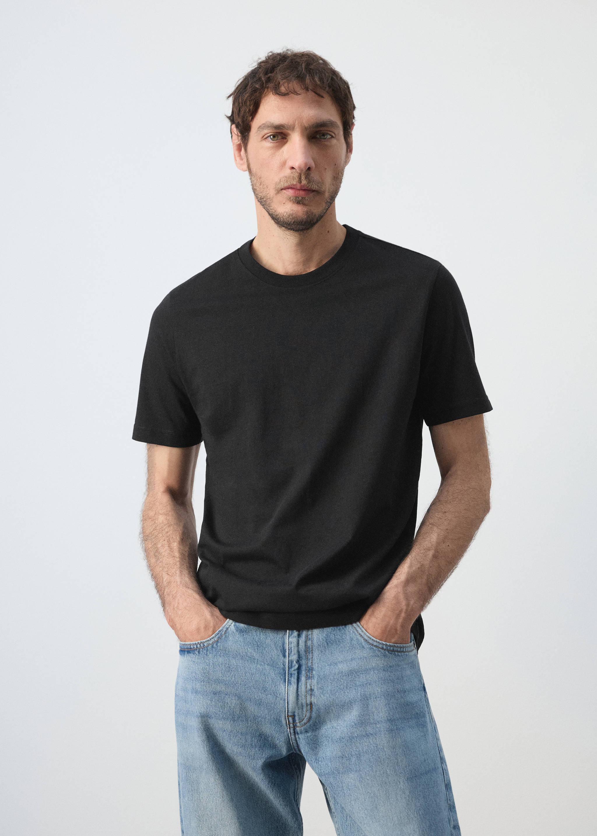 Camiseta slim fit 100% algodón - Plano medio