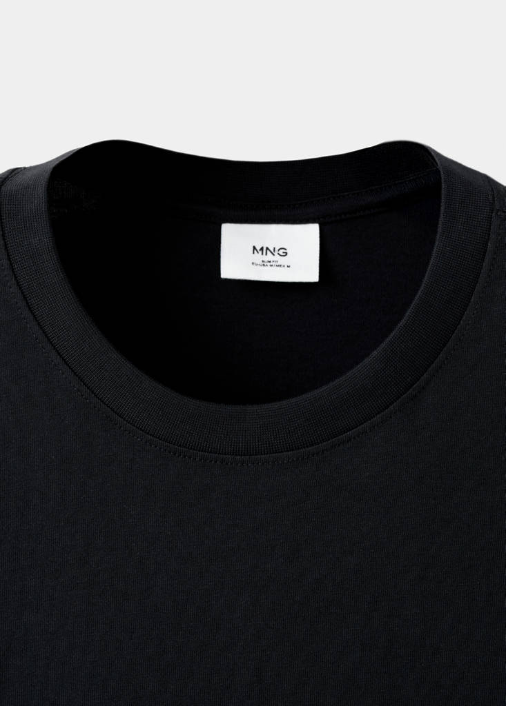 Slim fit T-shirt 180gsm — Black
