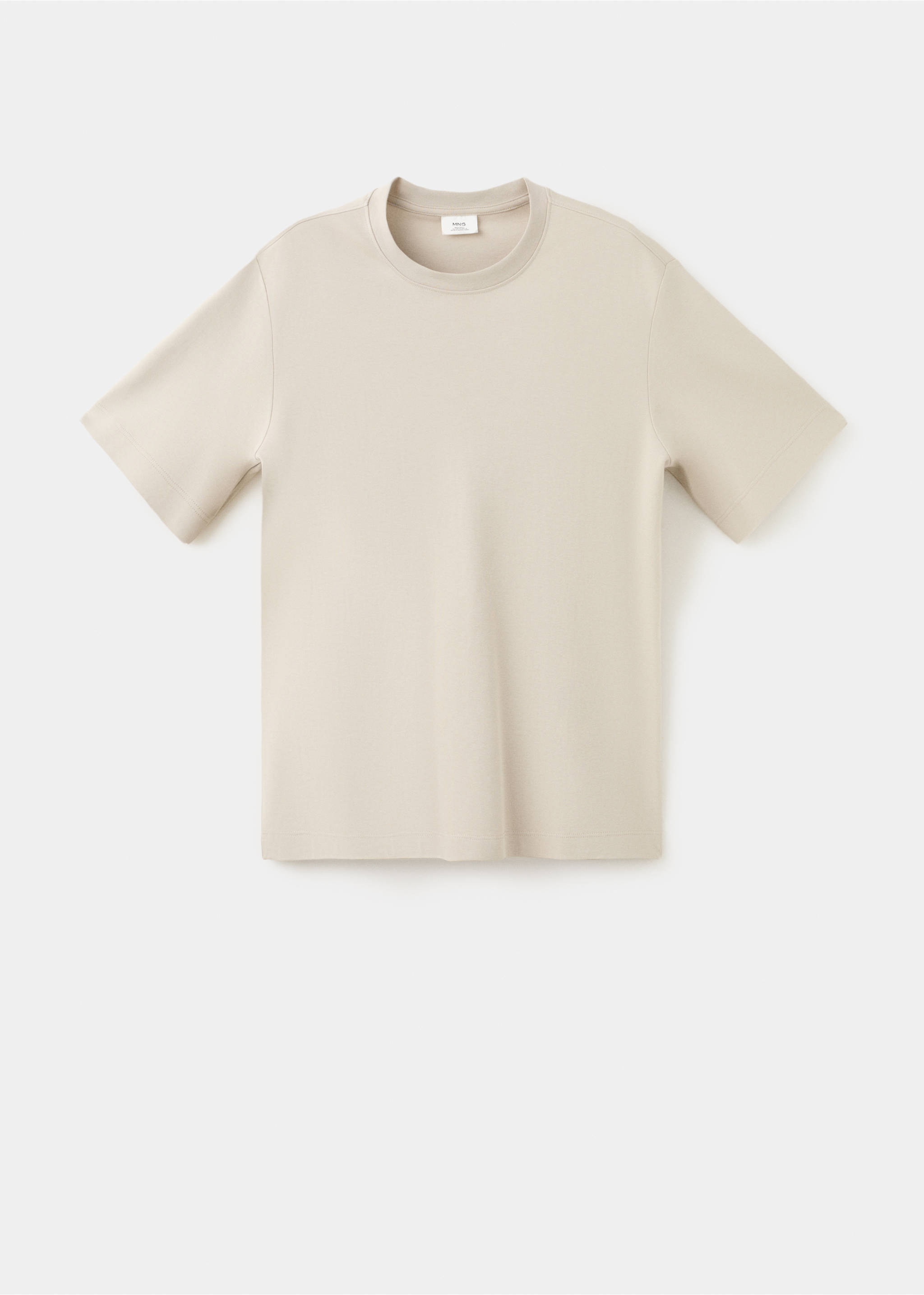 Regular fit T-shirt 200gsm - Article without model, Ivory White. Ref: 37011433-00.
