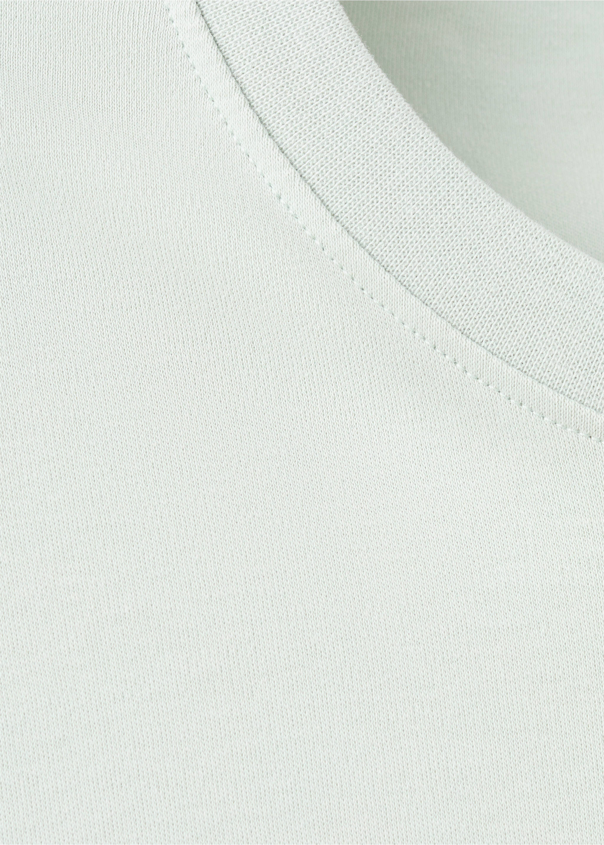 Regular fit T-shirt 200gsm - Details of the article 8, Pastel Green. Ref: 37011433-00.