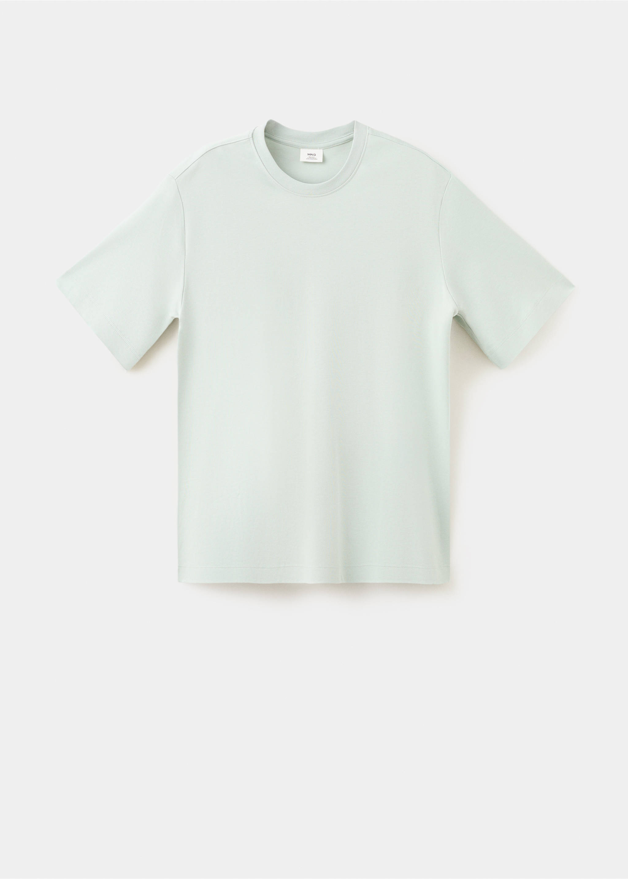 Regular fit T-shirt 200gsm - Article without model, Pastel Green. Ref: 37011433-00.