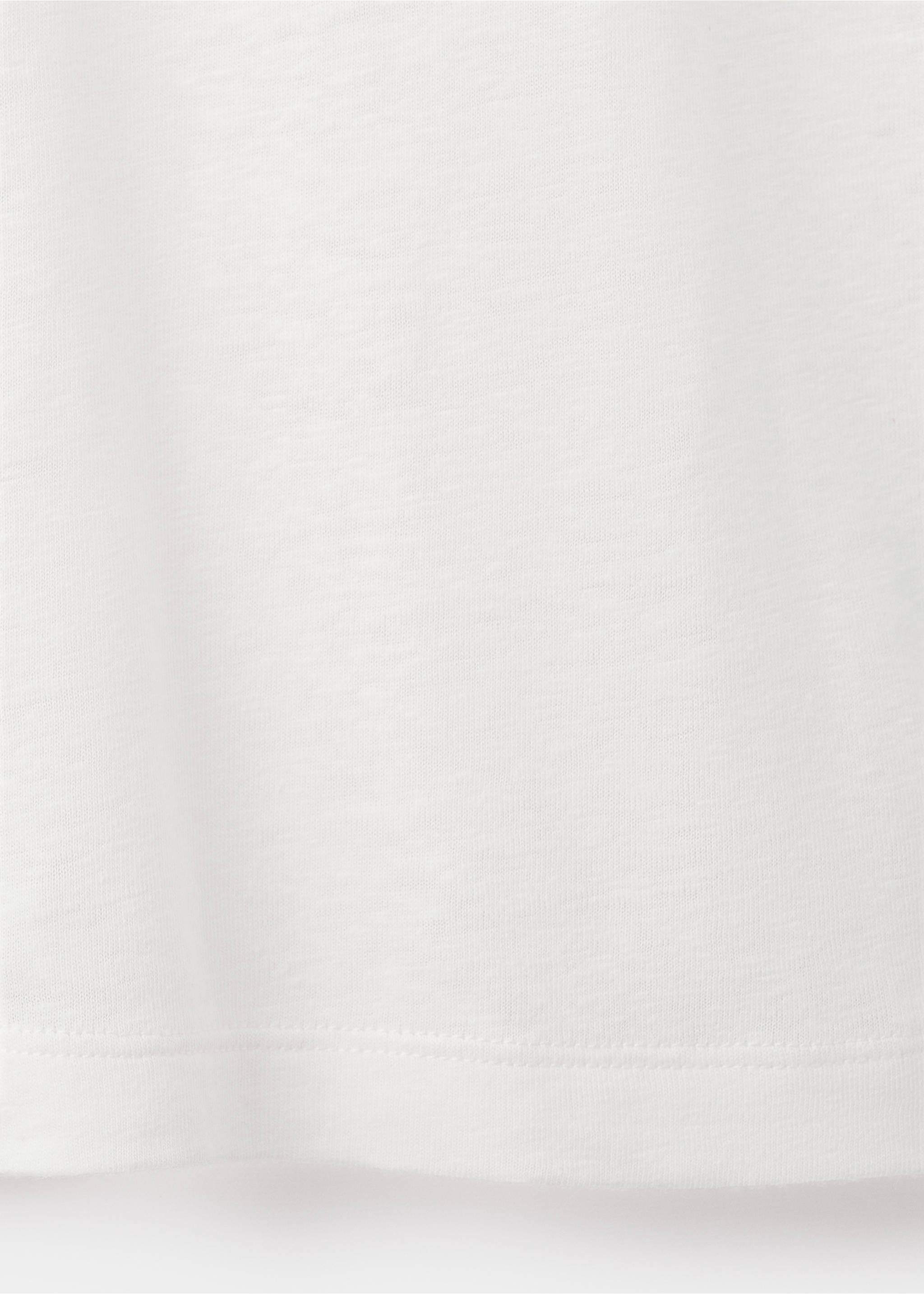 T-shirt maille lin - Détail de l'article 0, Blanc. Ref: 37011435-00.