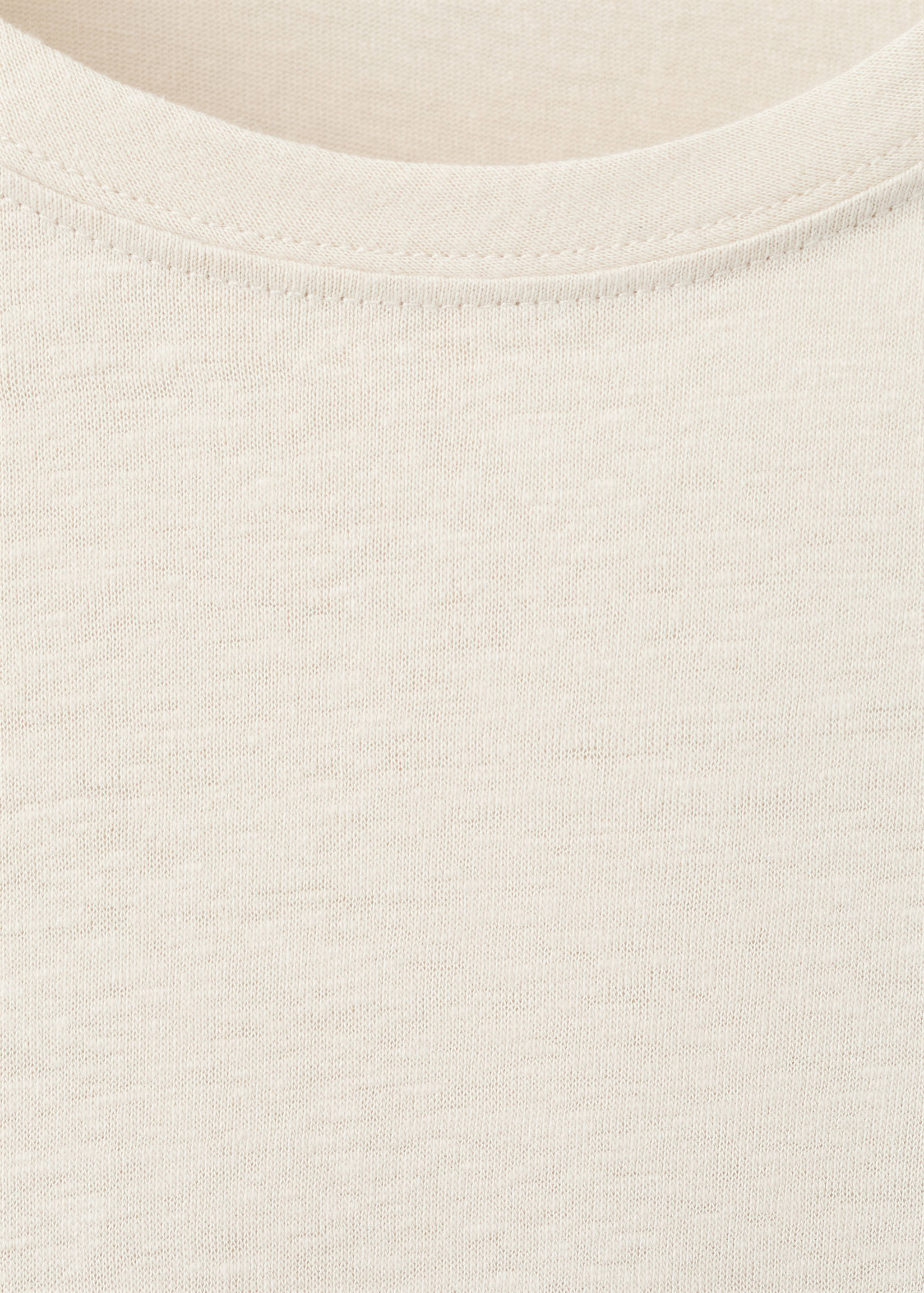 Knitted linen T-shirt - Details of the article 8