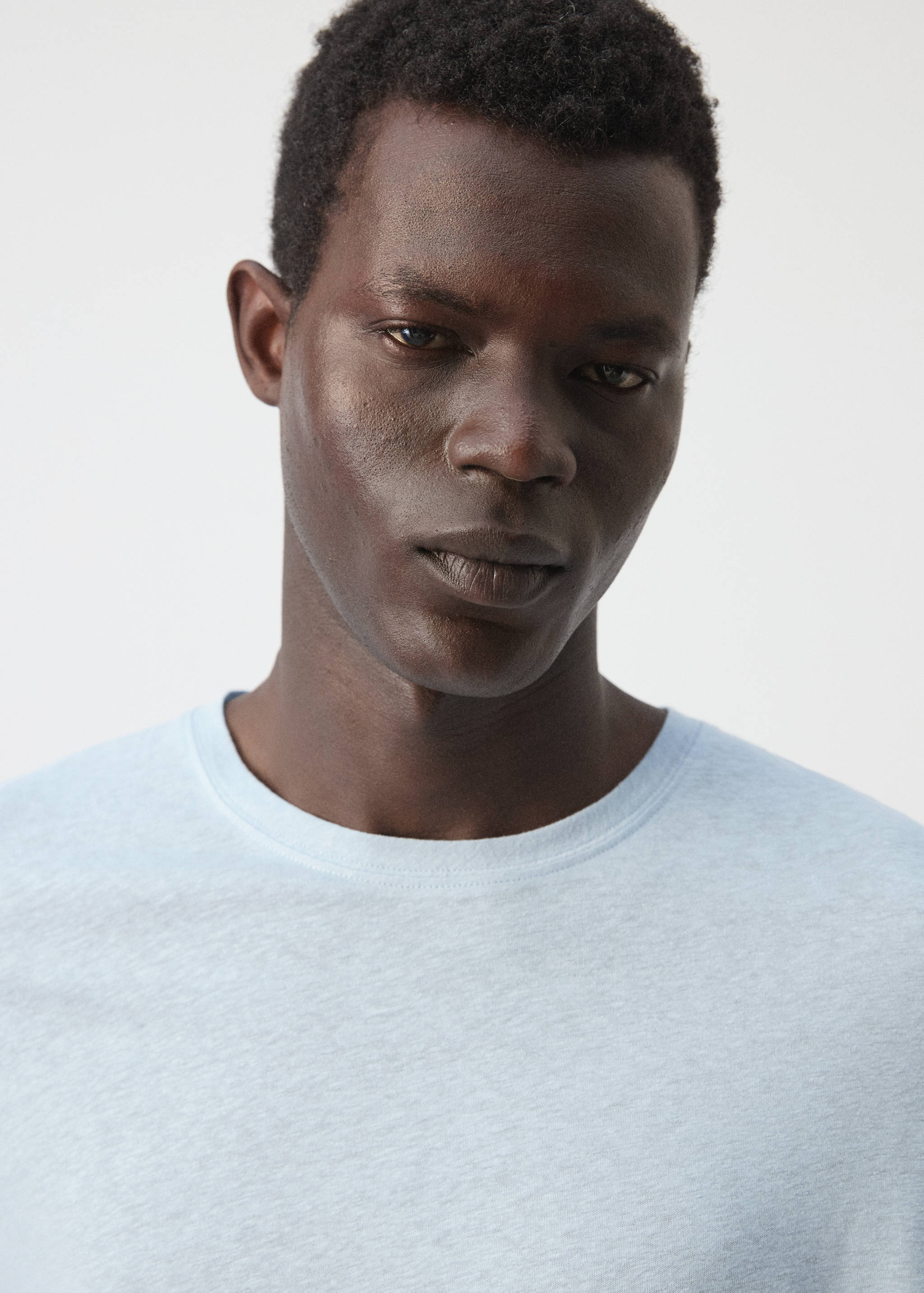 Knitted linen T-shirt - Details of the article 1