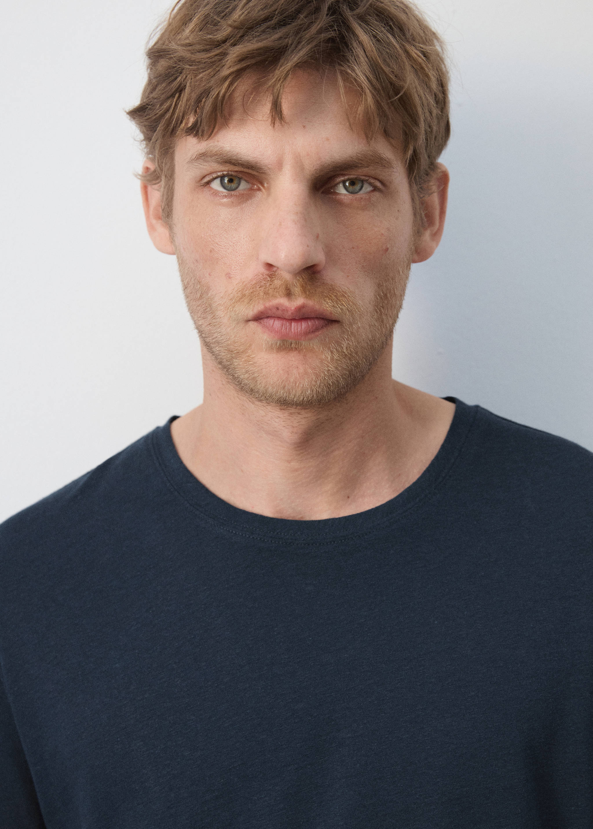 Knitted linen T-shirt - Details of the article 1