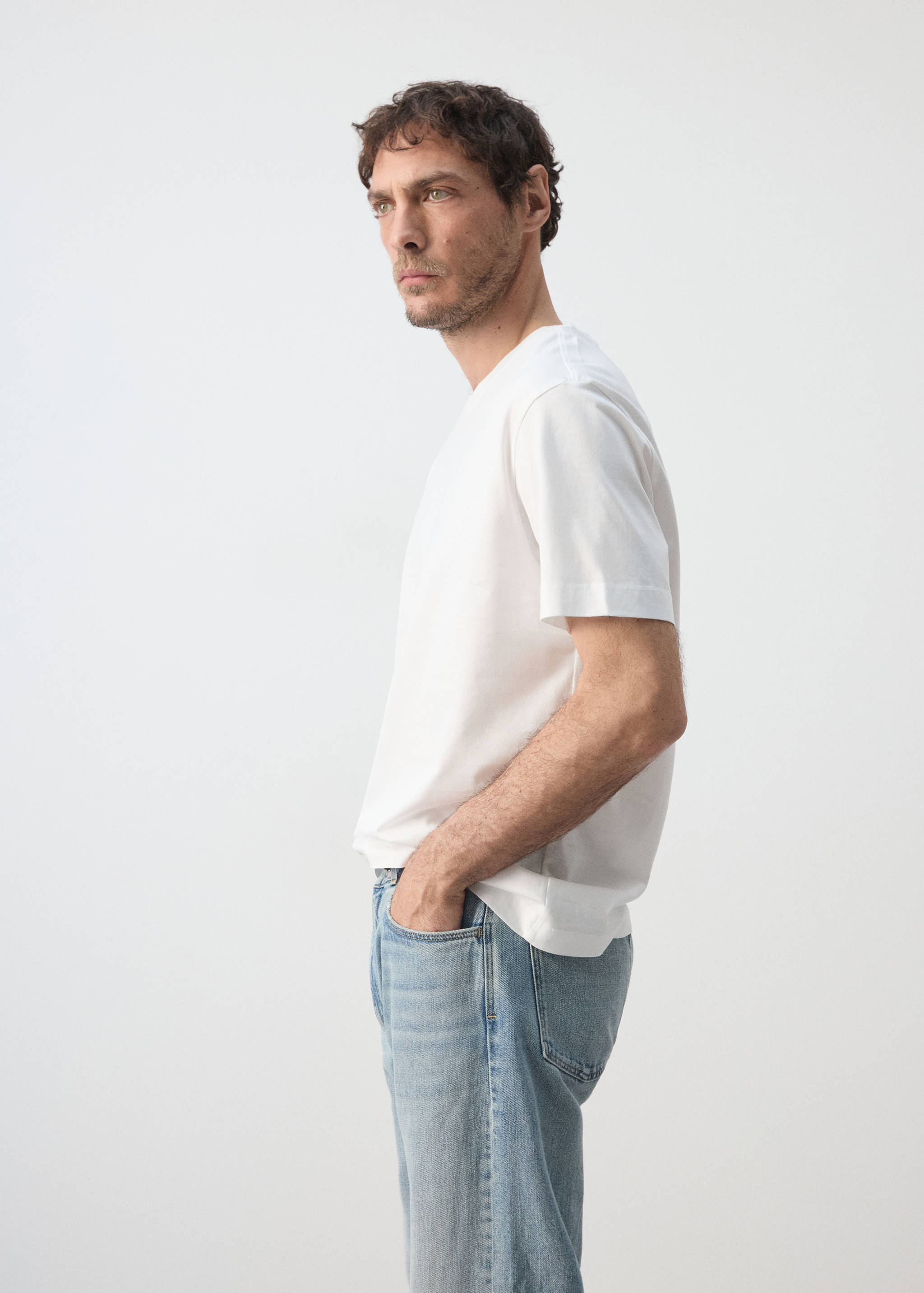 T-shirt regular fit 190 g/m - Pormenor do artigo 2