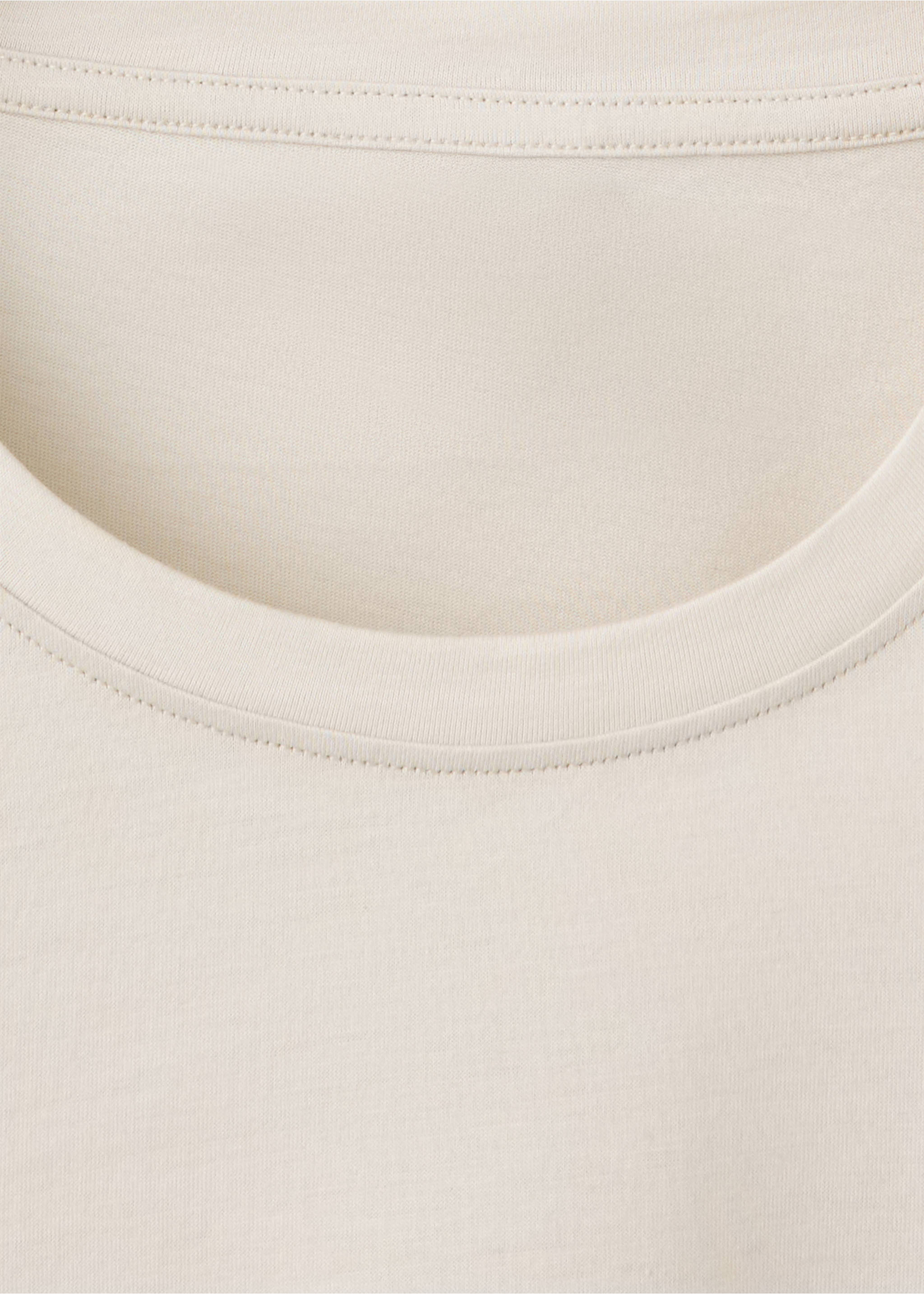 Regular fit T-shirt 190gsm - Details of the article 8, Light/Pastel Grey. Ref: 37011436-00.
