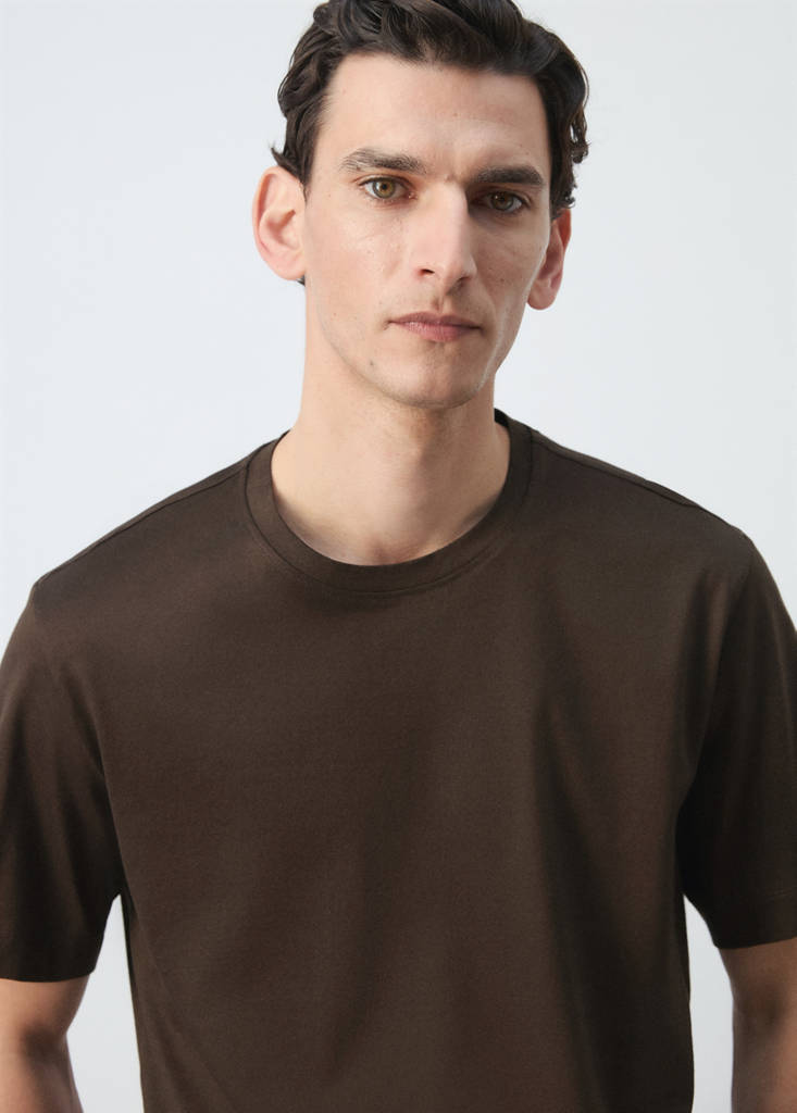Regular fit T-shirt 190gsm — Brown