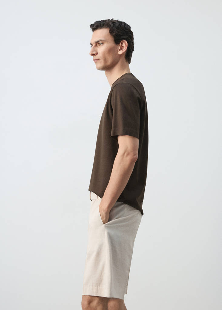 Regular fit T-shirt 190gsm — Brown