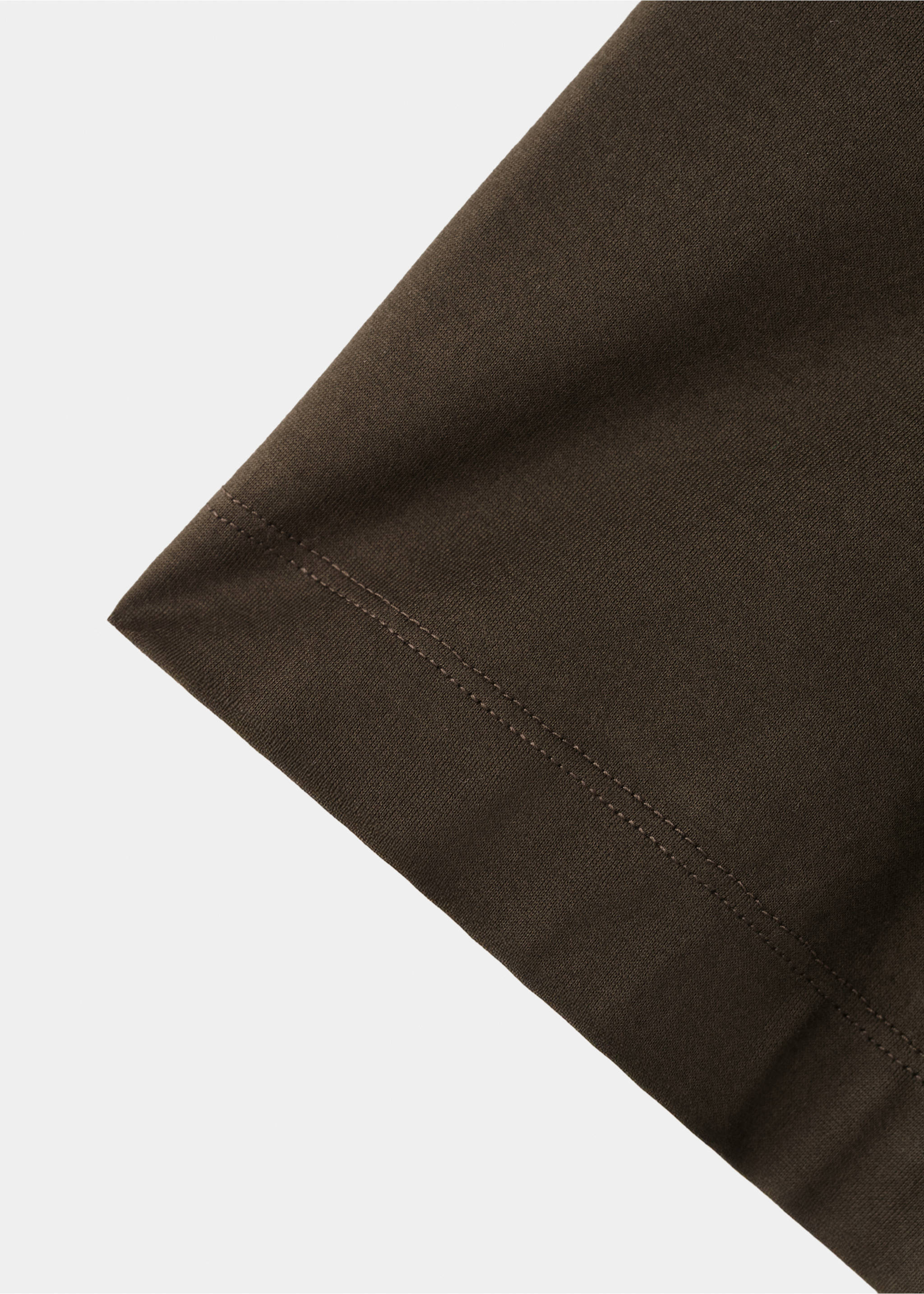 Regular fit t-shirt 190gsm - Details of the article 0, Brown. Ref: 37011436-00.