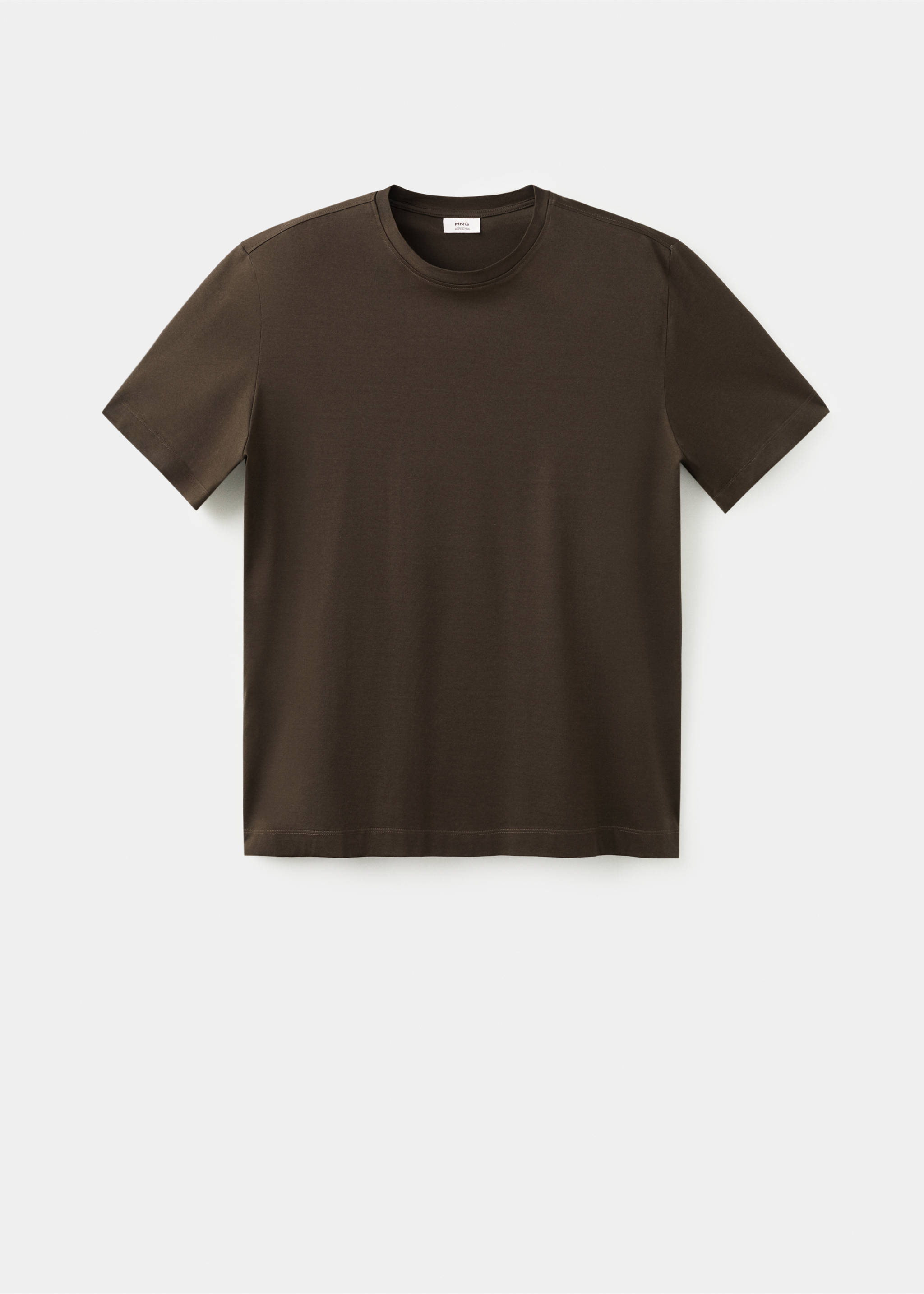 Regular fit t-shirt 190gsm - Article without model, Brown. Ref: 37011436-00.