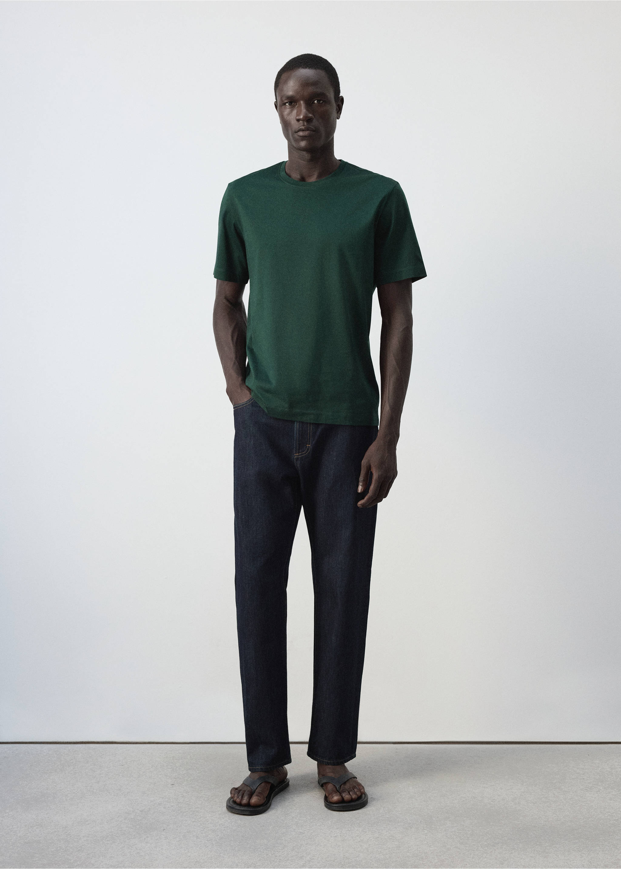 Regular fit T-shirt 190gsm - General plane, Billiard Green. Ref: 37011436-00.