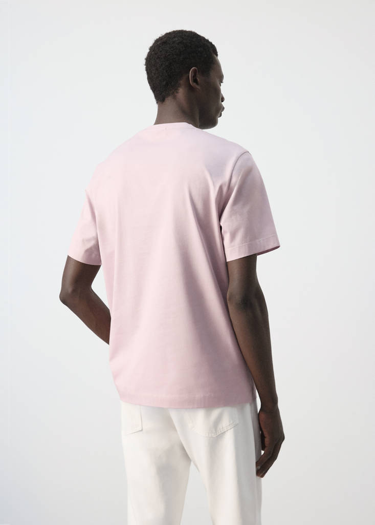 Regular fit T-shirt 190gsm — Pale Pink