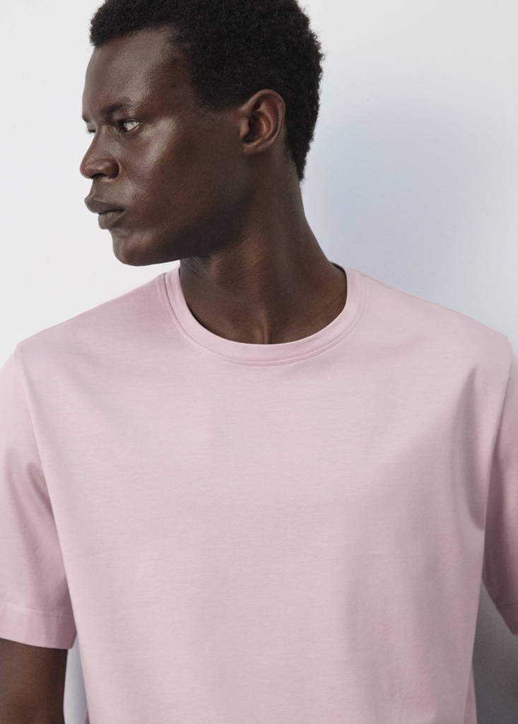 Regular fit T-shirt 190gsm — Pale Pink