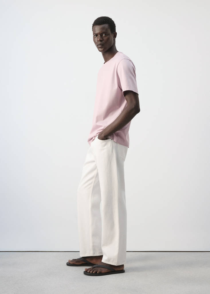 Regular fit T-shirt 190gsm — Pale Pink