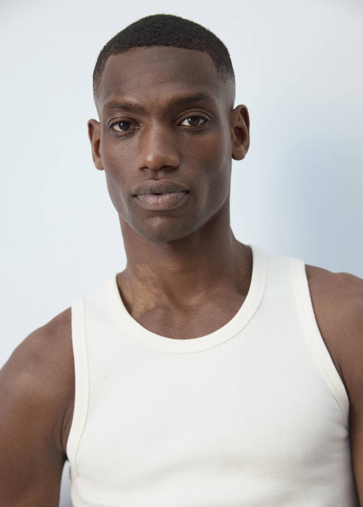 Slim-fit cotton tank top — Off White