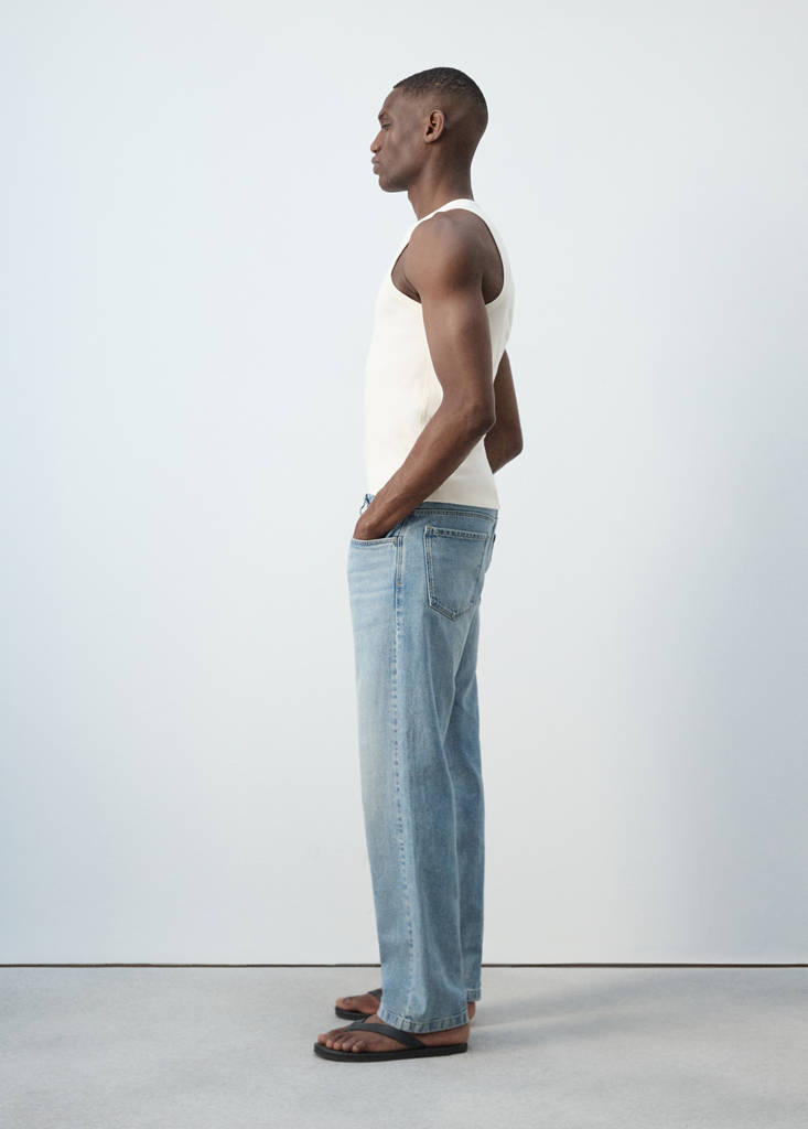 Slim-fit cotton tank top — Off White