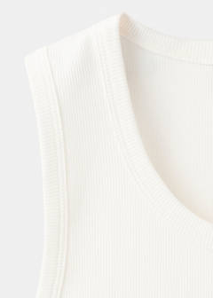 Slim-fit cotton tank top — Off White 7