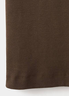 Slim-fit cotton tank top — Brown 9