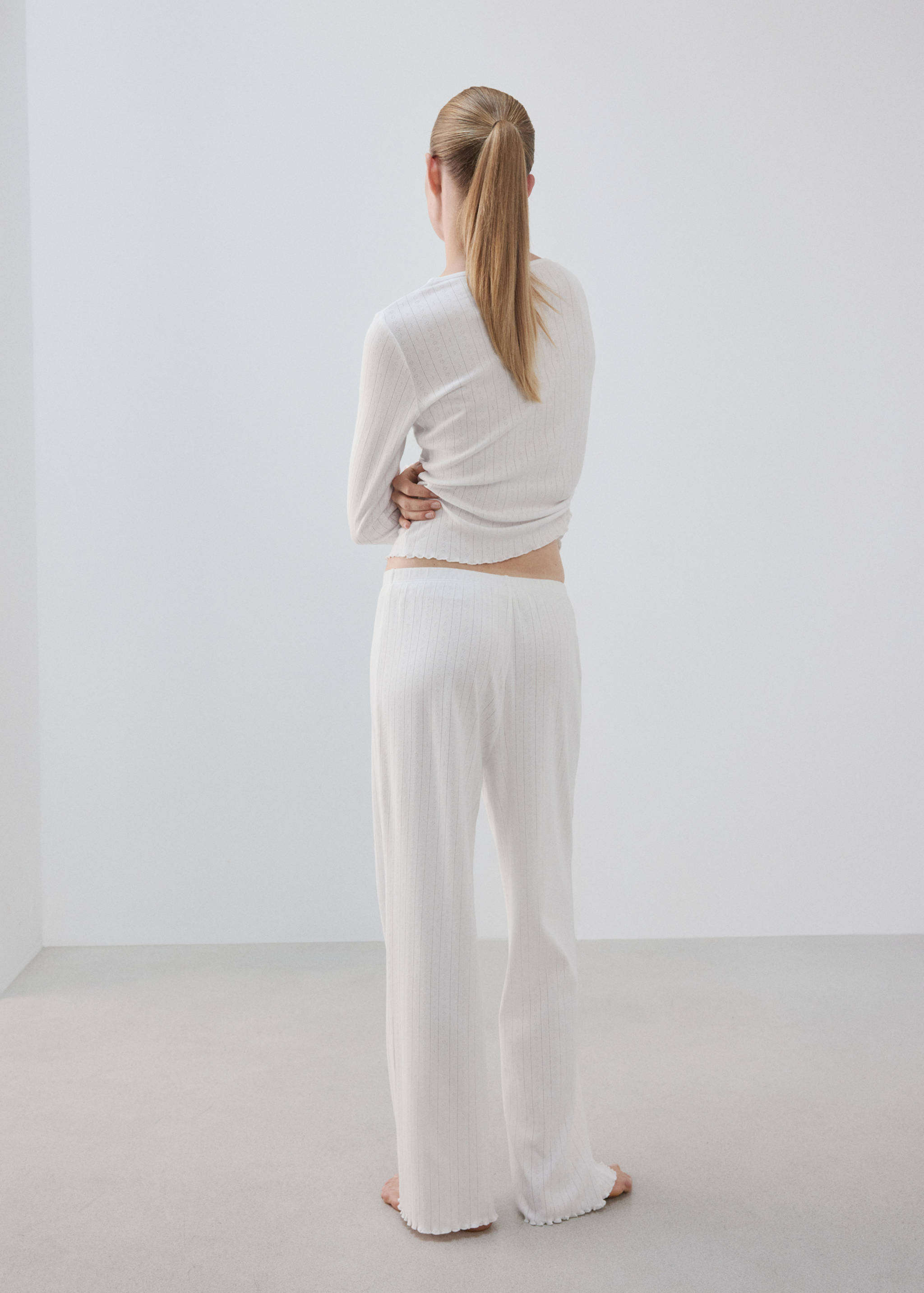 Pyjama deux pièces coton maille lâche - Verso de l’article