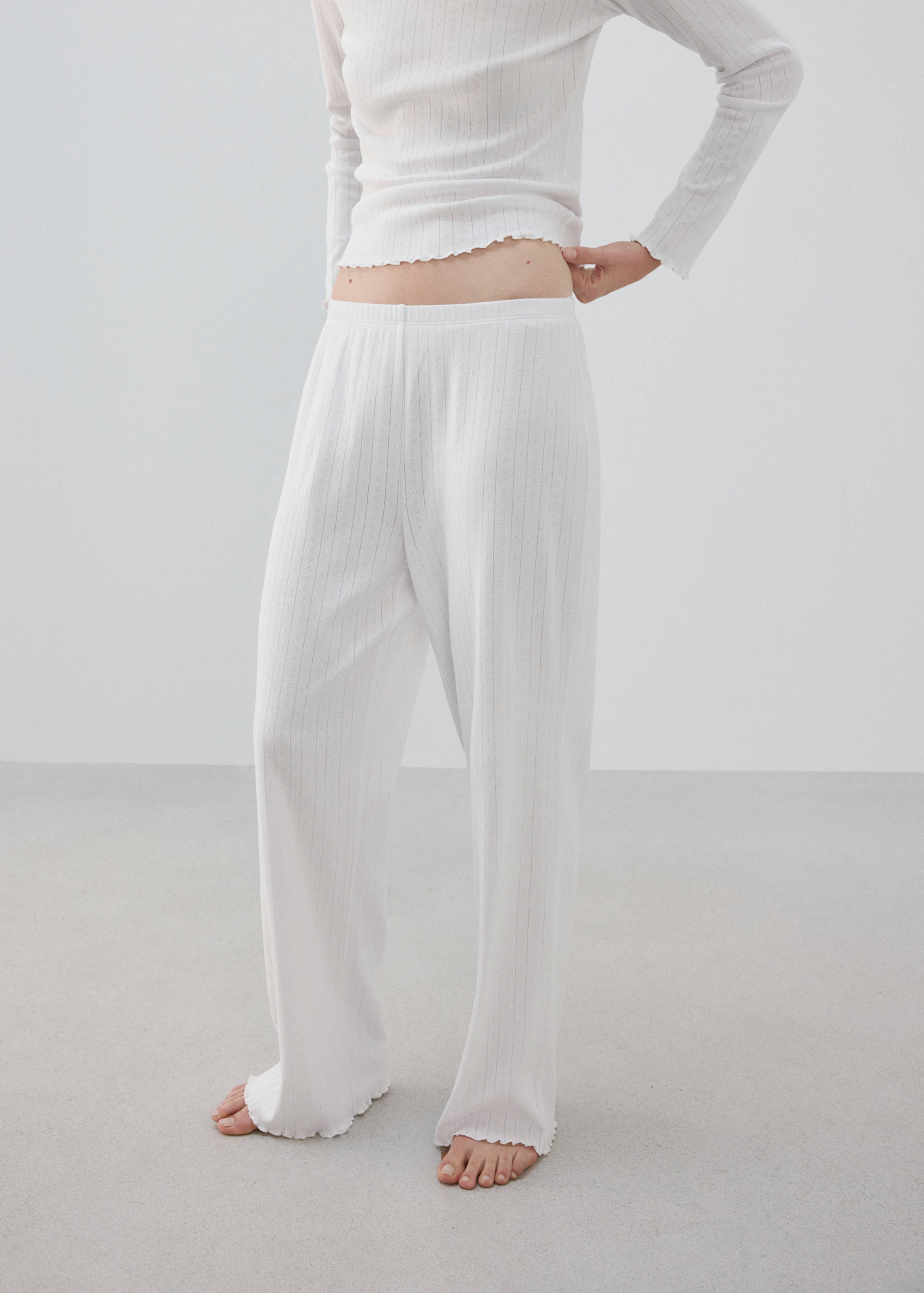 Pyjama deux pièces coton maille lâche - Détail de l'article 3