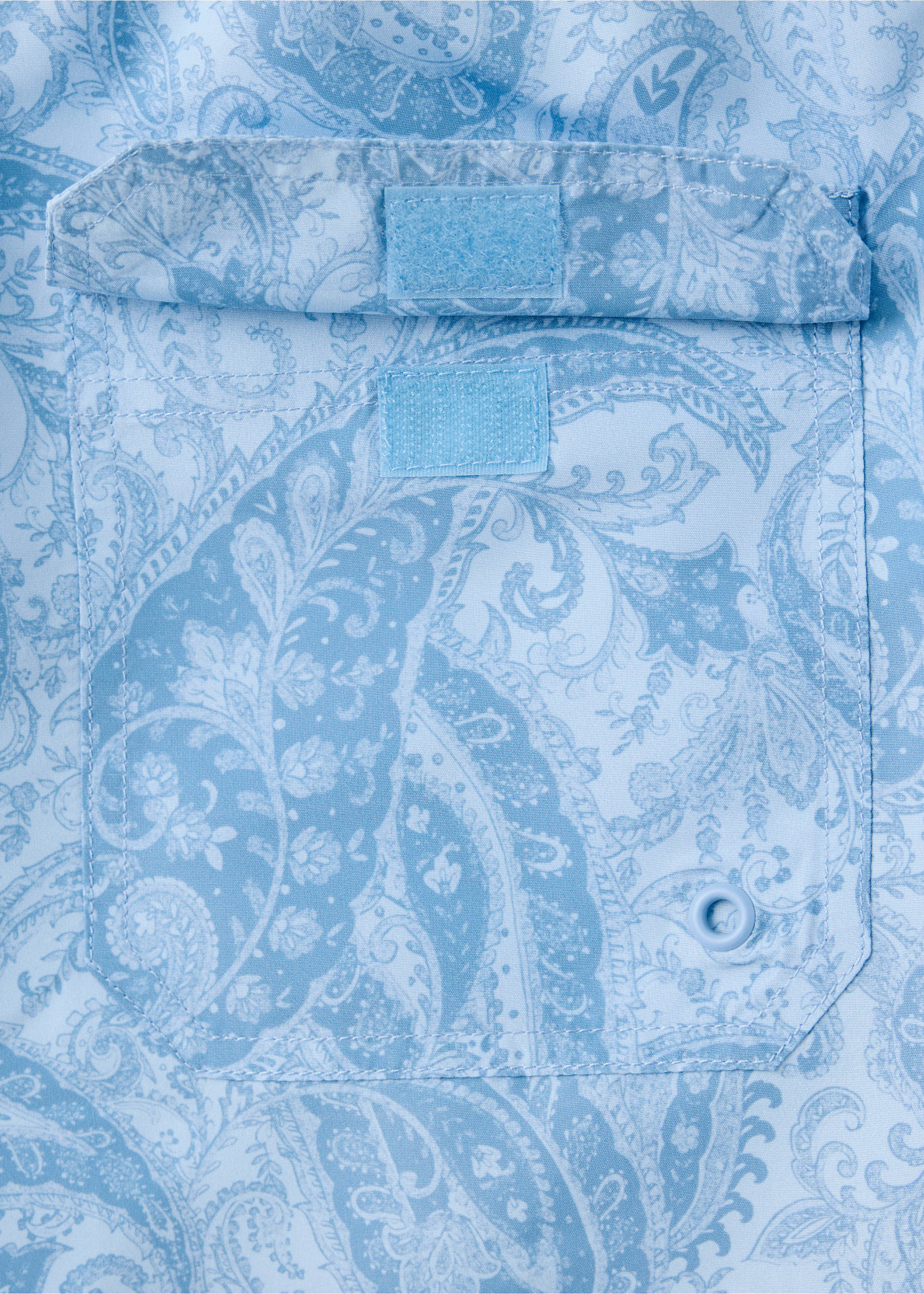 Bañador estampado cordón - Detalle del artículo 0, Azul celeste. Ref: 37011440-00.