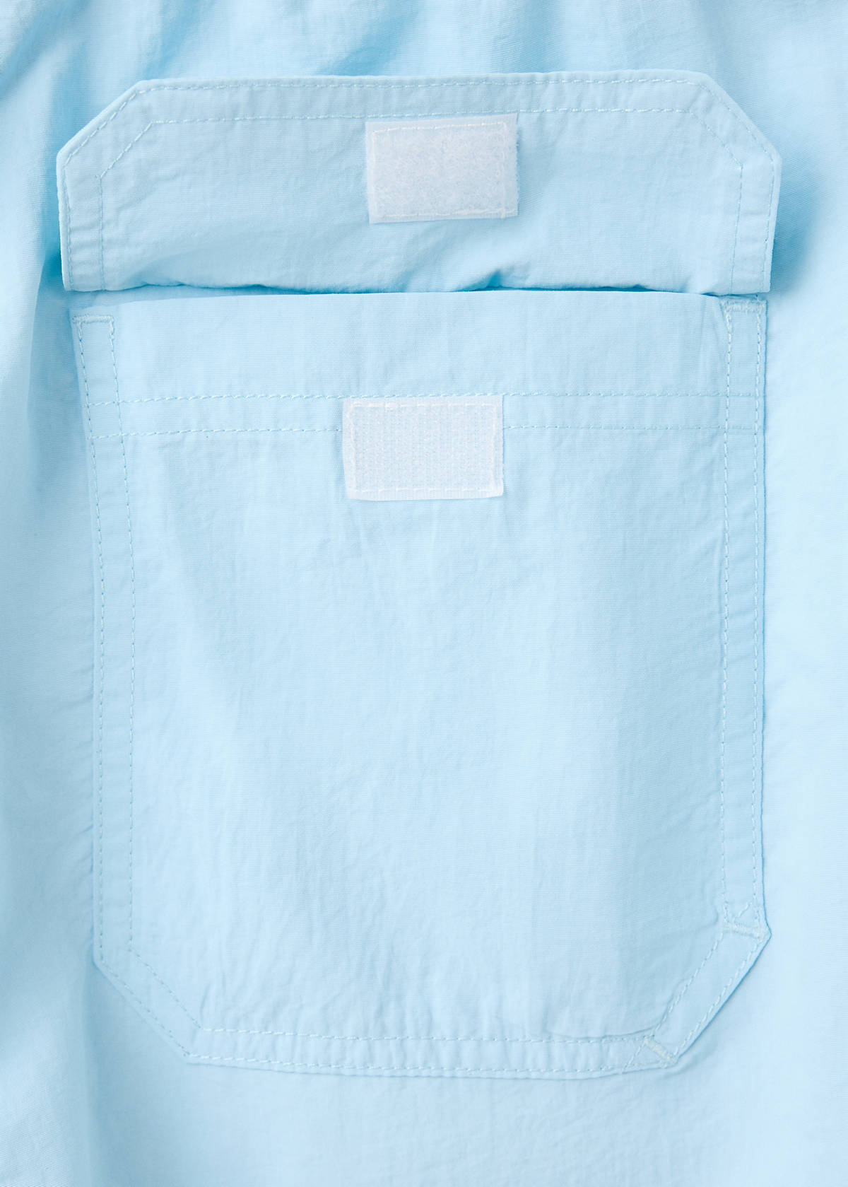 Basic drawstring swimsuit — Blue