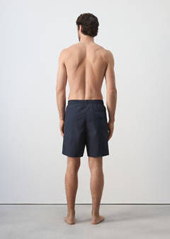 Basic drawstring swimsuit — Navy 3