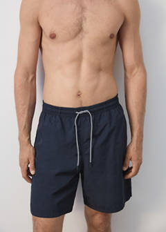 Basic drawstring swimsuit — Navy 4
