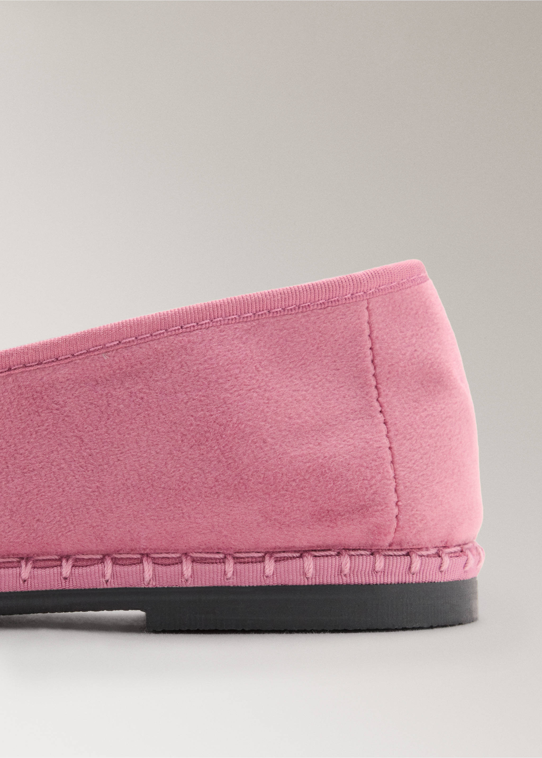 Velour shoes - Details of the article 1, Pink. Ref: 37011444-00.