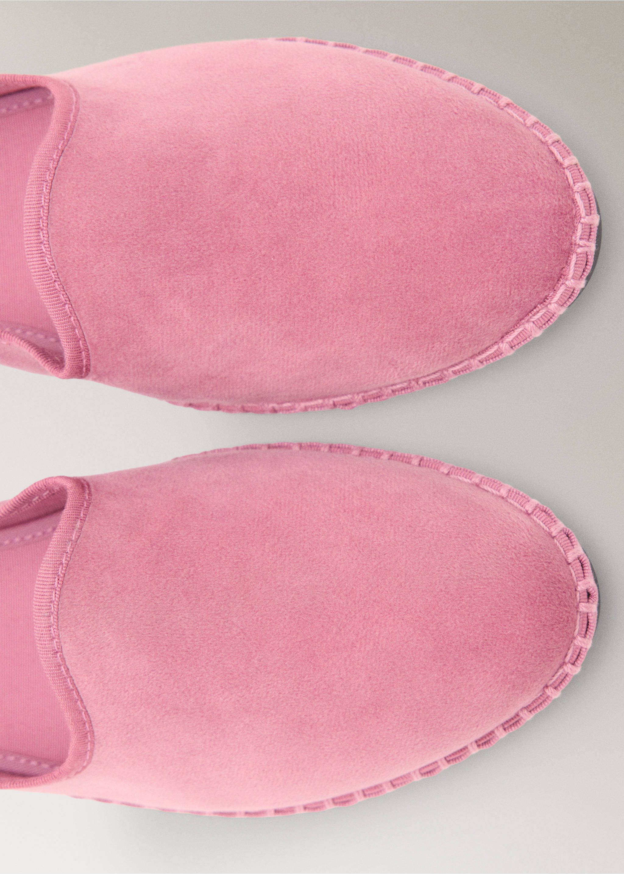 Velour shoes - Details of the article 2, Pink. Ref: 37011444-00.