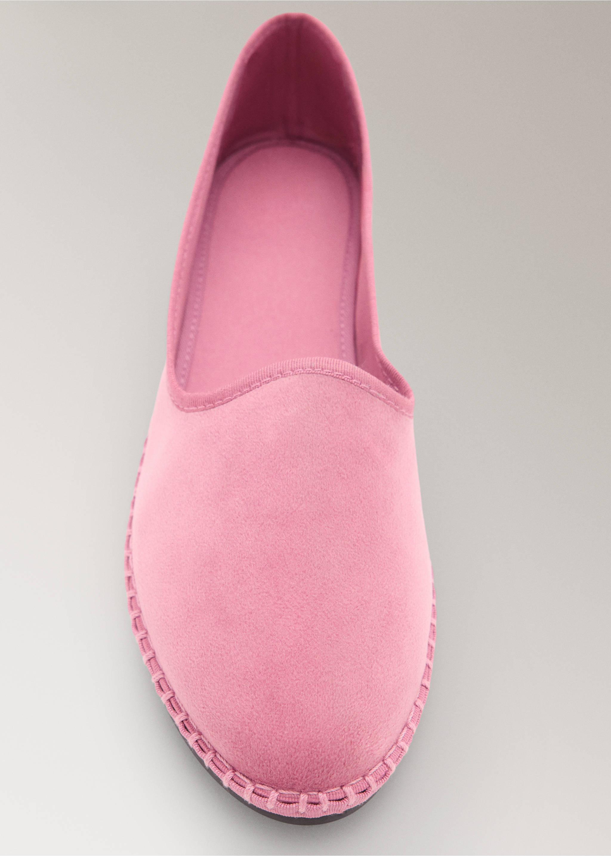 Velour shoes - Details of the article 3, Pink. Ref: 37011444-00.
